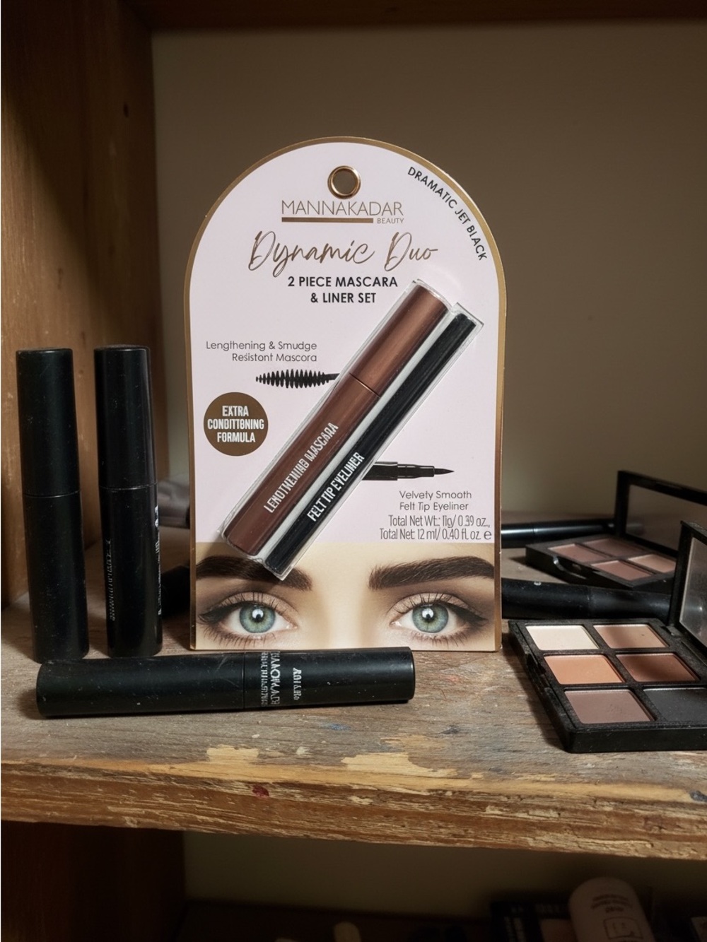 Manna Kadar Dynamic Duo Mascara & Liner Duo Set - Dramatic Jet Black NWT